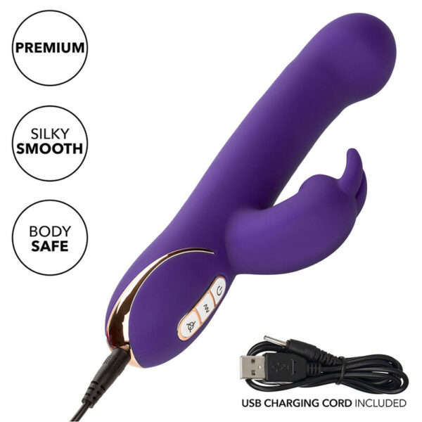 Calexotics - Jack Vibrador Rabbit Y Estimulador 7 Niveles De Vibración Y Succión Azul - Imagen 9
