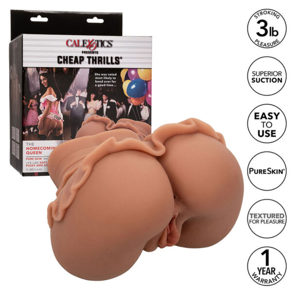 Calexotics - The Homecoming Queen Doble Masturbador Realístico Caramelo