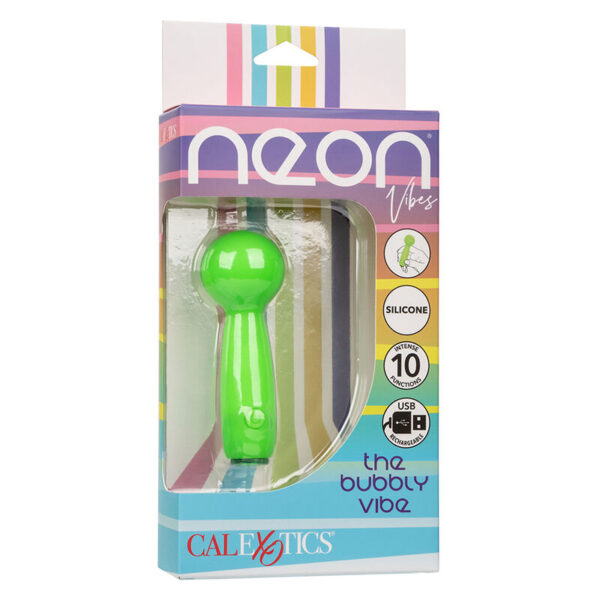 Calexotics - Neon Vibes The Bubbly Vibe Mini Masajeador 10 Vibraciones Verde - Imagen 10