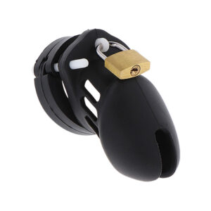 Hidden Desire - Extreme Jaula De Castidad Silicona Talla S Negro