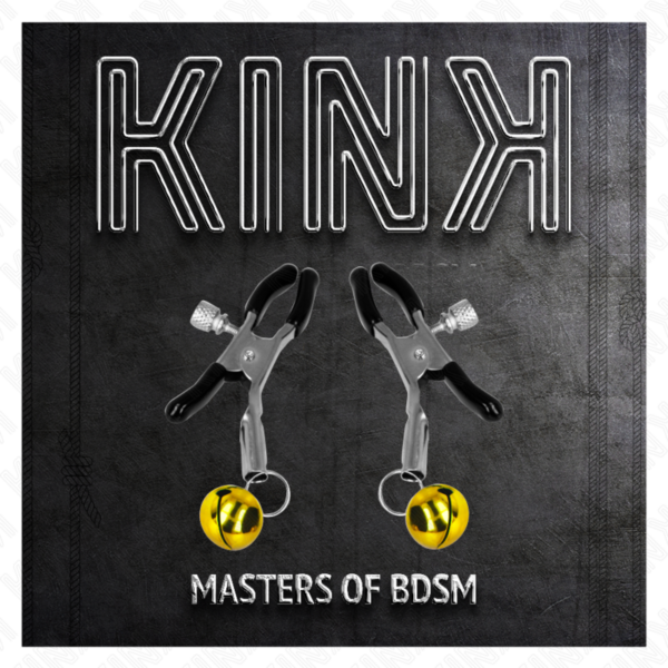Kink - Pinzas Para Pezones Con Campanilla Dorada 6 Cm - Imagen 5