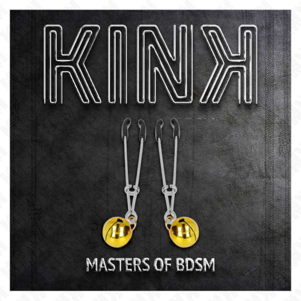Kink - Pinzas Para Pezones Fina Con Cascabel Dorado 7 Cm - Imagen 5