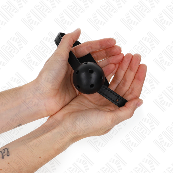 Kink - Mordaza De Bola 4.5 Cm Transpirable Simplicity Negro 62 X 1.5 Cm - Imagen 2