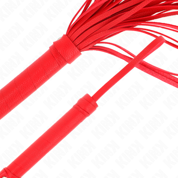 Kink - Látigo Pvc Blando Rojo 70 Cm - Imagen 5
