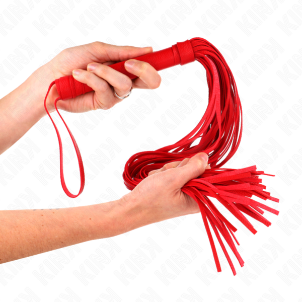 Kink - Látigo Pvc Blando Rojo 70 Cm - Imagen 4