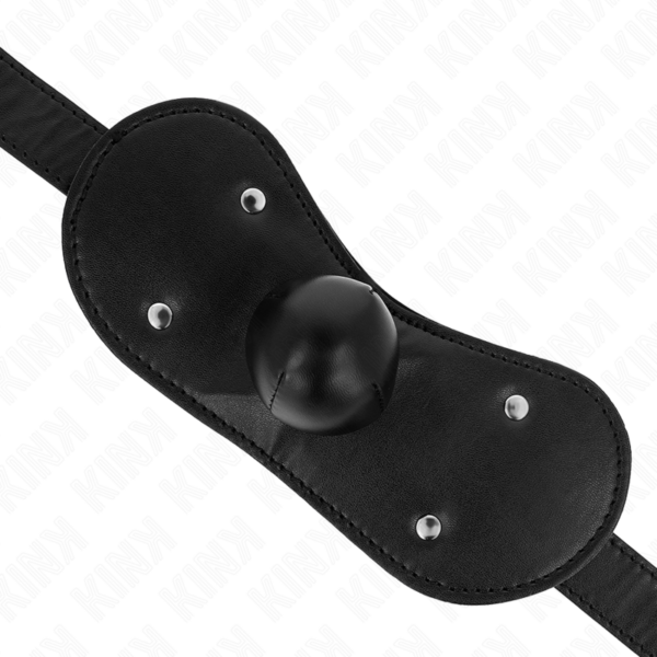 Kink - Máscara Bucal Mordaza De Bola Con Cerradura Ajustable 42-60 Cm - Imagen 4