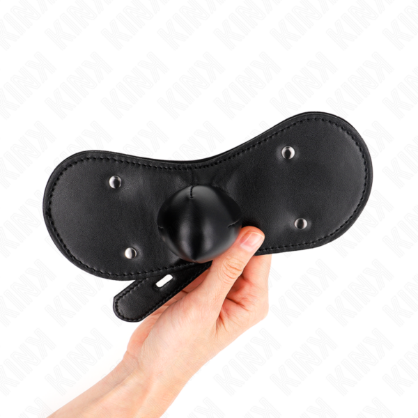 Kink - Máscara Bucal Mordaza De Bola Con Cerradura Ajustable 42-60 Cm - Imagen 3