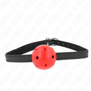 Kink - Mordaza De Bola 4.5 Cm Transpirable Simplicity Rojo 62 X 1.5 Cm
