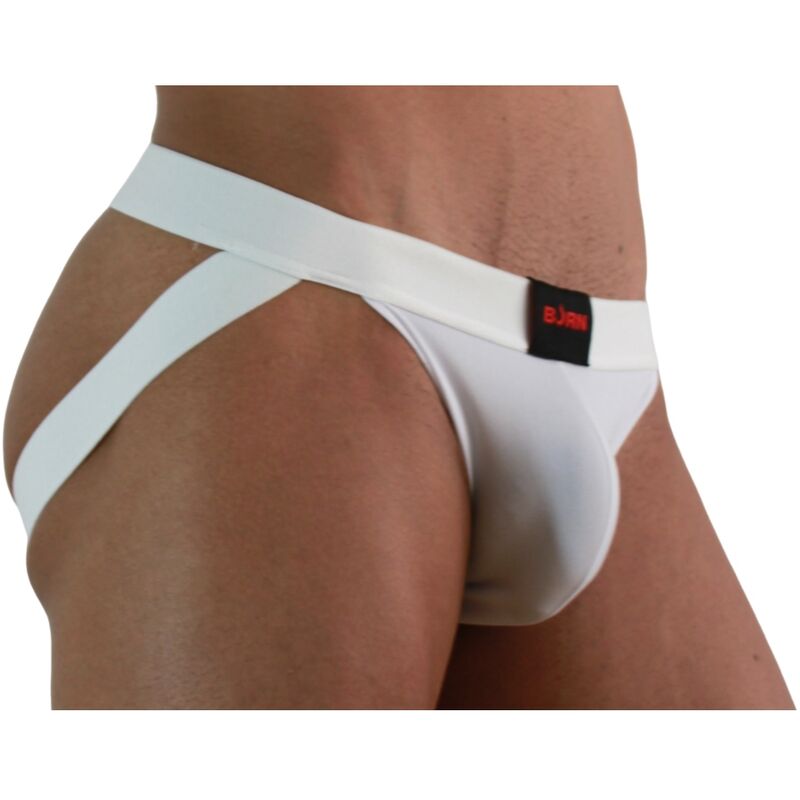 Burn - 007 Jock Lycra Blanco S 2 Burn - 007 Jock Lycra Blanco S - Imagen 2