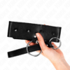 Kink - Collar Con Correa 65 Cm Con Tachuelas Plateadas Modelo 2 Ajustable 36-43 Cm X 5 Cm - Imagen 5