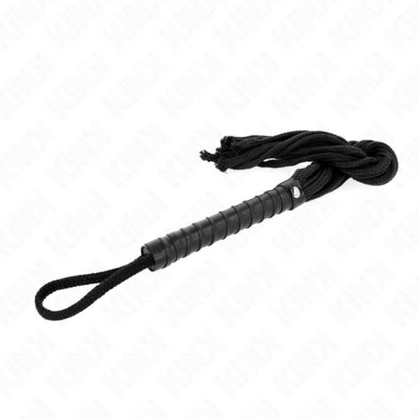 Kink - Látigo De Cuerda Negro 56 Cm - Imagen 2
