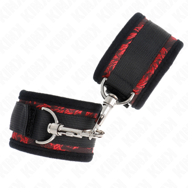 Kink - Muñequeras Diseño Escándalo Rojo-Negro - Imagen 2