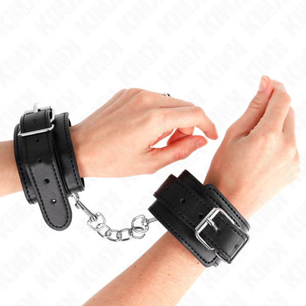 Kink - Muñequeras Finas Negro Ajustable 21-33 Cm - Imagen 4