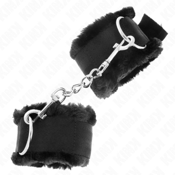 Kink - Muñequeras Forrada Negro Ajustable 17-31 Cm X 7 Cm - Imagen 2