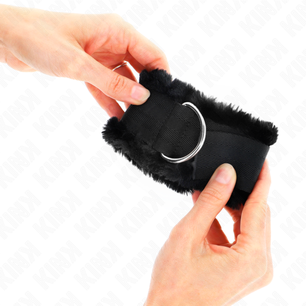 Kink - Muñequeras Forrada Negro Ajustable 17-31 Cm X 7 Cm - Imagen 3