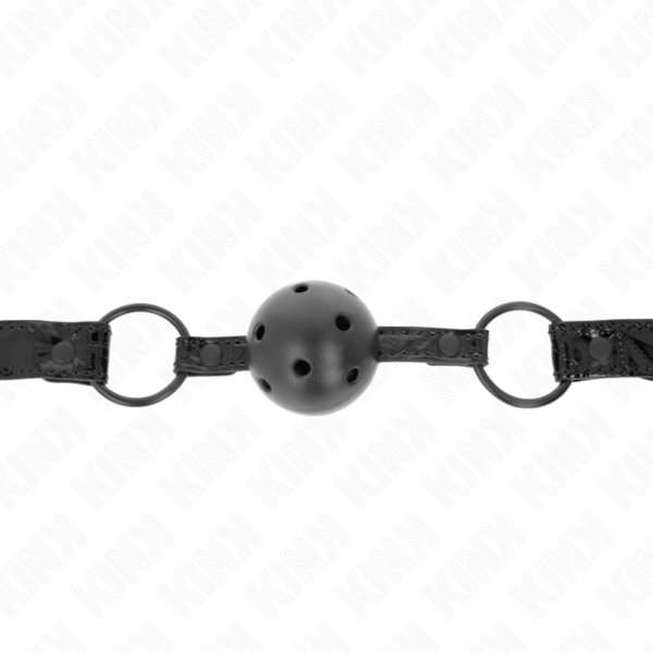 Kink - Mordaza De Bola 4.5 Cm Con Patrón De Diamante Modelo 3 64.5 Cm Ajustable 42- 60 Cm - Imagen 3