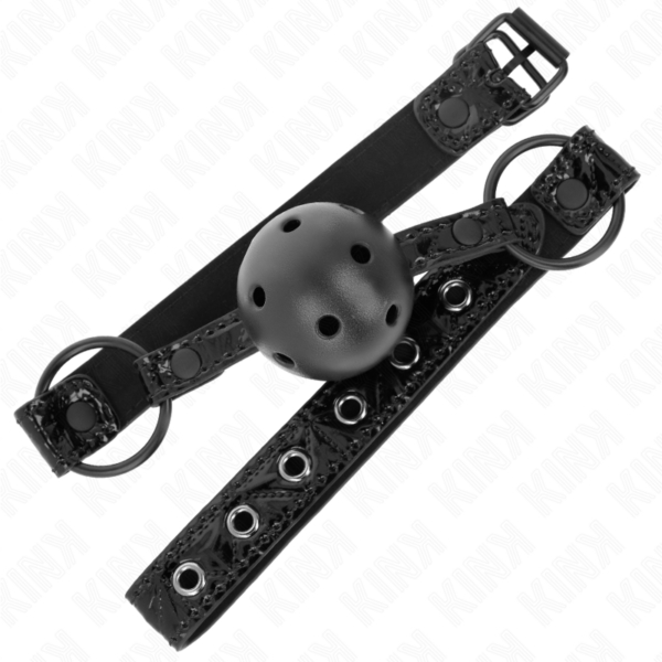 Kink - Mordaza De Bola 4.5 Cm Con Patrón De Diamante Modelo 3 64.5 Cm Ajustable 42- 60 Cm - Imagen 2