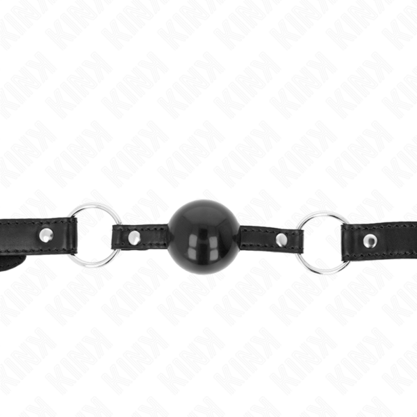 Kink - Mordaza De Bola 4 Cm Tpe Negro 60 X 2 Cm - Imagen 3
