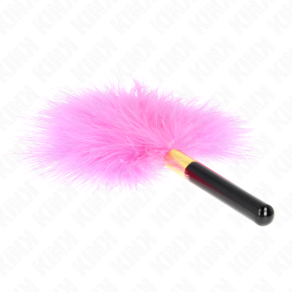 Kink - Plumas Para Cosquillas Metal Dorado Fucsia 18 Cm - Imagen 2