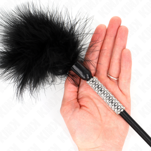 Kink - Plumas Para Cosquillas Con Mango De Diamantes De Imitación 50 Cm - Imagen 6