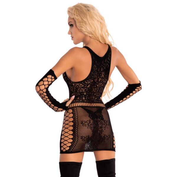 Livco Corsetti Fashion - Marlamina Xg030 Camisa + Guantes Negro S/L - Imagen 4