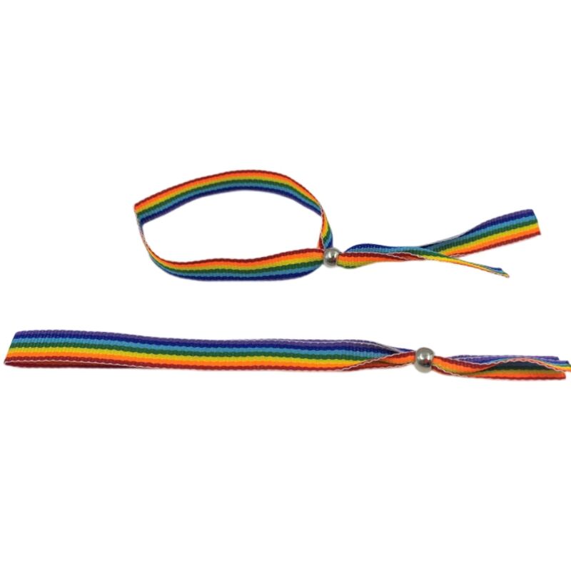 Pride - Pulsera Bolita Plateada Bandera Lgbt 1 Pride - Pulsera Bolita Plateada Bandera Lgbt
