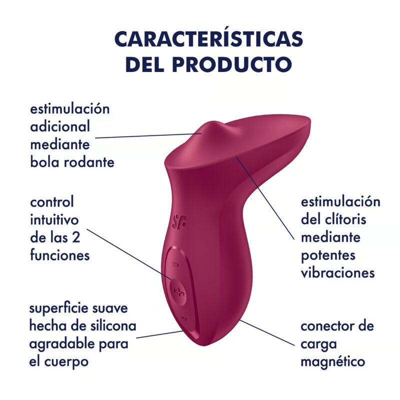 Satisfyer - Exciterrr Vibrador Lay-On Clítoris Fucsia 4 Satisfyer - Exciterrr Vibrador Lay-On Clítoris Fucsia - Imagen 4