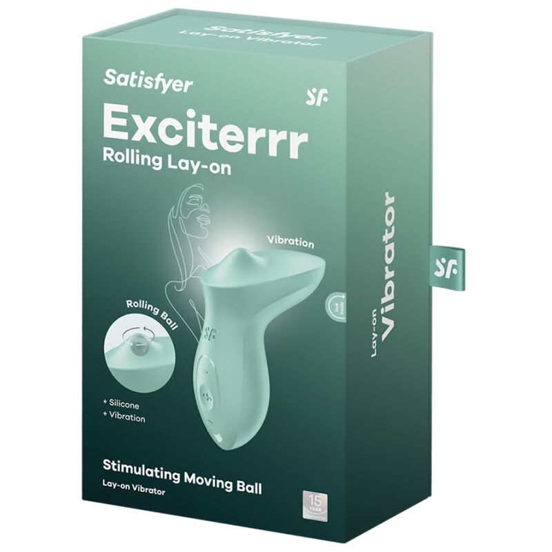 Satisfyer - Exciterrr Vibrador Lay-On Clítoris Menta 5 Satisfyer - Exciterrr Vibrador Lay-On Clítoris Menta - Imagen 5