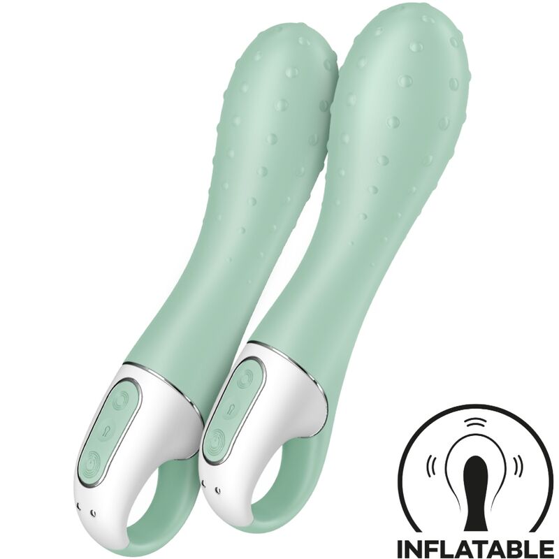 Satisfyer - Air Pump Vibrador 3 Inflable Punto G Menta 1 Satisfyer - Air Pump Vibrador 3 Inflable Punto G Menta
