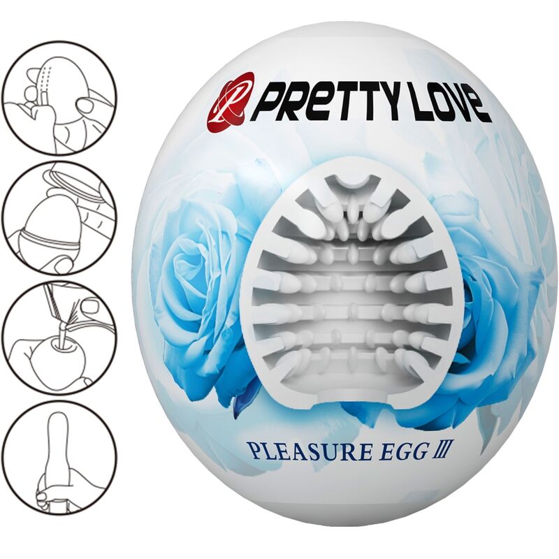 Pretty Love - Masturbador Masculino Huevo Blanco 2 Pretty Love - Masturbador Masculino Huevo Blanco - Imagen 2