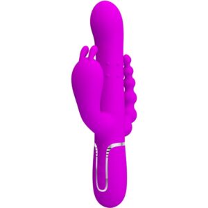 Pretty Love - Cammy Triple Vibrador MultifunciÓn 4 En 1 Rosa