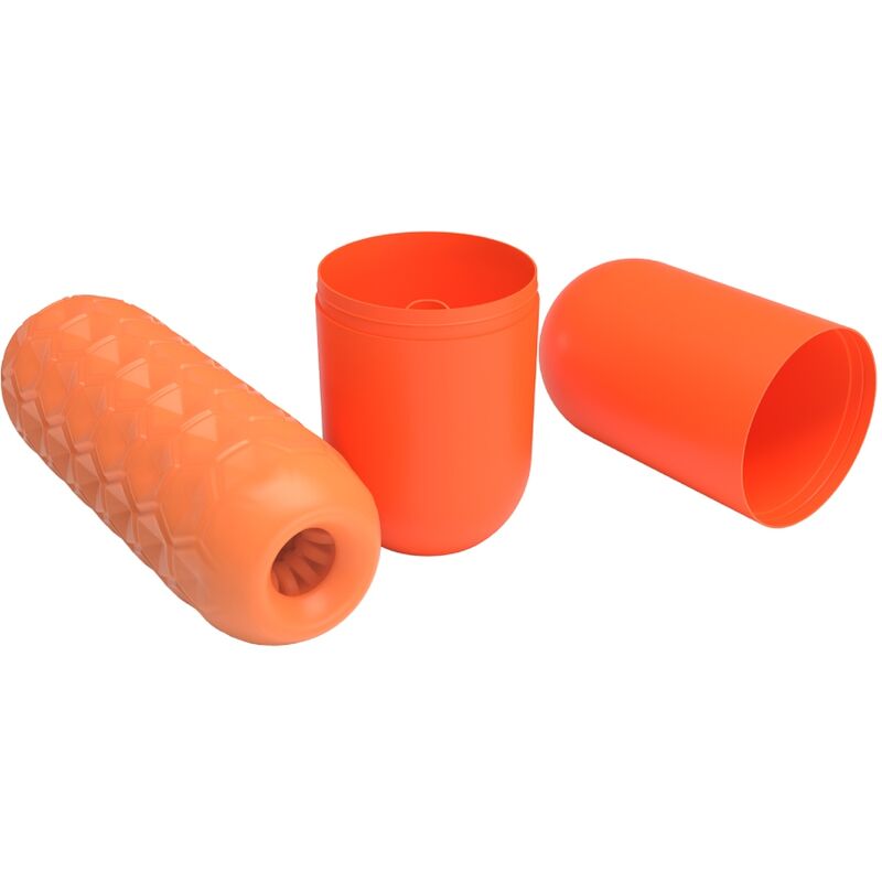 Pretty Love - Twin Balls Masturbador Masculino Naranja 2 Pretty Love - Twin Balls Masturbador Masculino Naranja - Imagen 2