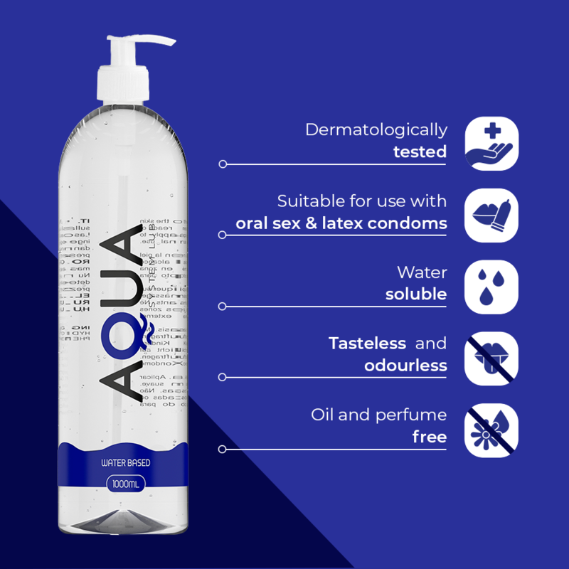 Aqua Quality - Lubricante Base De Agua 1000 Ml 4 Aqua Quality - Lubricante Base De Agua 1000 Ml - Imagen 4