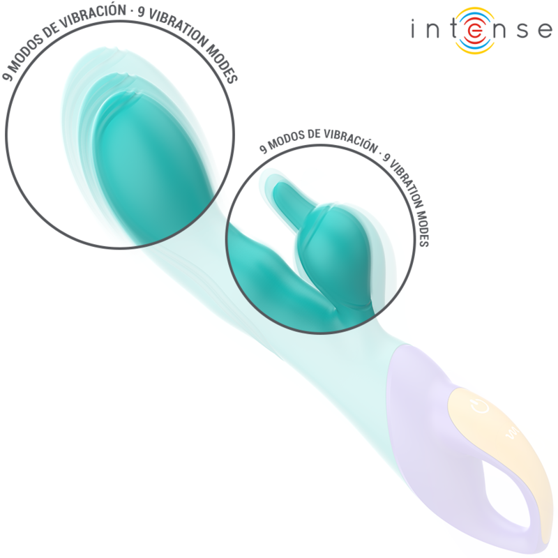 Intense - Fred Vibrador Recargable Rabbit Azul 3 Intense - Fred Vibrador Recargable Rabbit Azul - Imagen 3