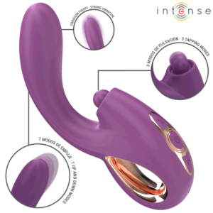 Intense - Lali Vibrador Punto G MultifunciÓn EstimulaciÓn & Empuje & VibraciÓn Morado