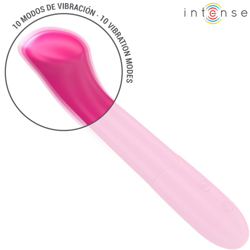 Intense - Paty Vibrador 19 Cm Flexible 10 Vibraciones Modelo 2 Rosa 3 Intense - Paty Vibrador 19 Cm Flexible 10 Vibraciones Modelo 2 Rosa - Imagen 3