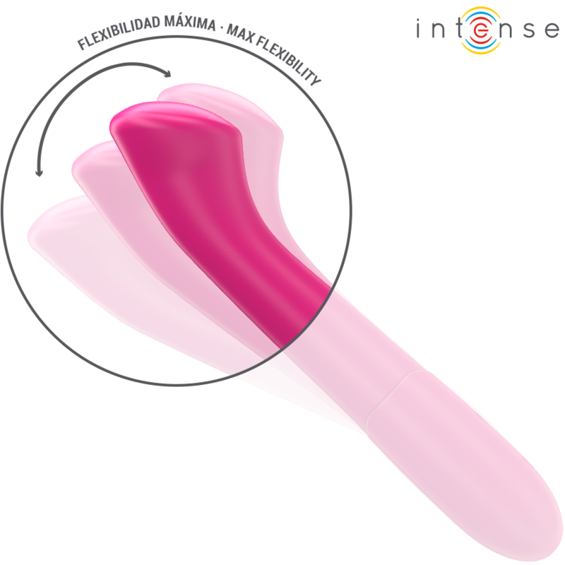 Intense - Paty Vibrador 19 Cm Flexible 10 Vibraciones Modelo 2 Rosa 4 Intense - Paty Vibrador 19 Cm Flexible 10 Vibraciones Modelo 2 Rosa - Imagen 4