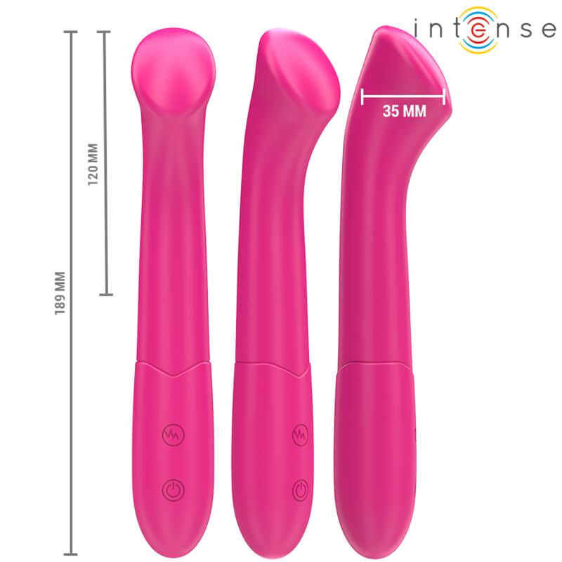 Intense - Paty Vibrador 19 Cm Flexible 10 Vibraciones Modelo 2 Rosa 2 Intense - Paty Vibrador 19 Cm Flexible 10 Vibraciones Modelo 2 Rosa - Imagen 2