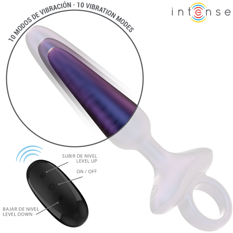 Intense - Marlon Plug Anal Vibrador Modelo 4 Control Remoto 3 Intense - Marlon Plug Anal Vibrador Modelo 4 Control Remoto - Imagen 3