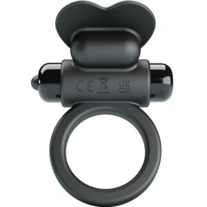 Pretty Love - Debonaire Anillo Vibrador Conejo 10 Vibraciones Negro