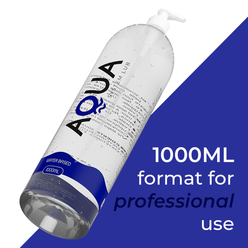 Aqua Quality - Lubricante Base De Agua 1000 Ml 2 Aqua Quality - Lubricante Base De Agua 1000 Ml - Imagen 2