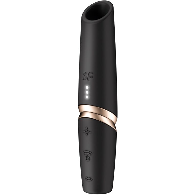 Satisfyer - Perfect Kiss Estimulador Clítoris Por Ondas Negro / Dorado 1 Satisfyer - Perfect Kiss Estimulador Clítoris Por Ondas Negro / Dorado
