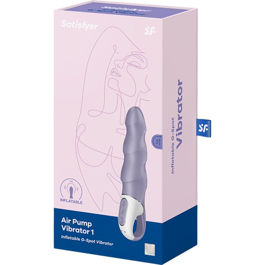 Satisfyer - Air Pump Vibrator 1 Vibrador G-Spot Inflable Morado 6 Satisfyer - Air Pump Vibrator 1 Vibrador G-Spot Inflable Morado - Imagen 6