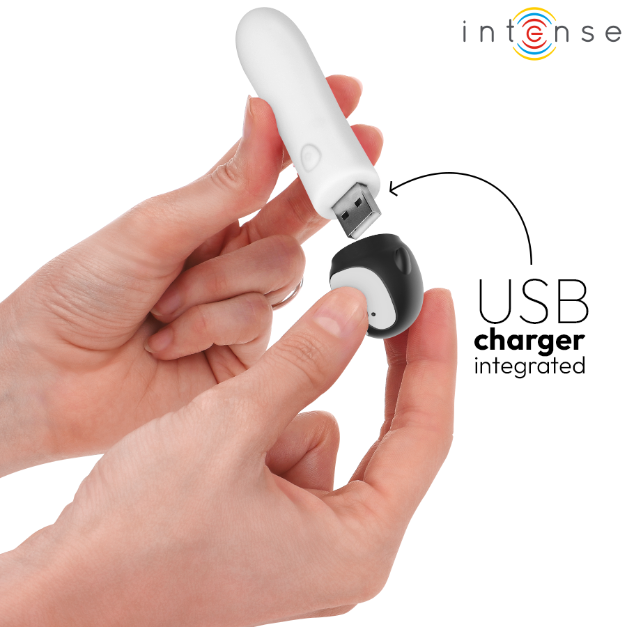 Intense - Rico Bala Vibradora Pingüino Recargable Usb 10 X 2.2 Cm 4 Intense - Rico Bala Vibradora Pingüino Recargable Usb 10 X 2.2 Cm - Imagen 4