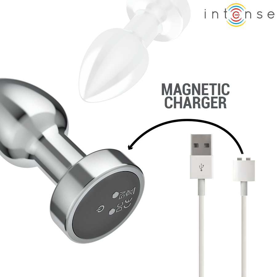 Intense - Plug Anal 10 Vibraciones Metal Con Control Remoto S 7 Intense - Plug Anal 10 Vibraciones Metal Con Control Remoto S - Imagen 7