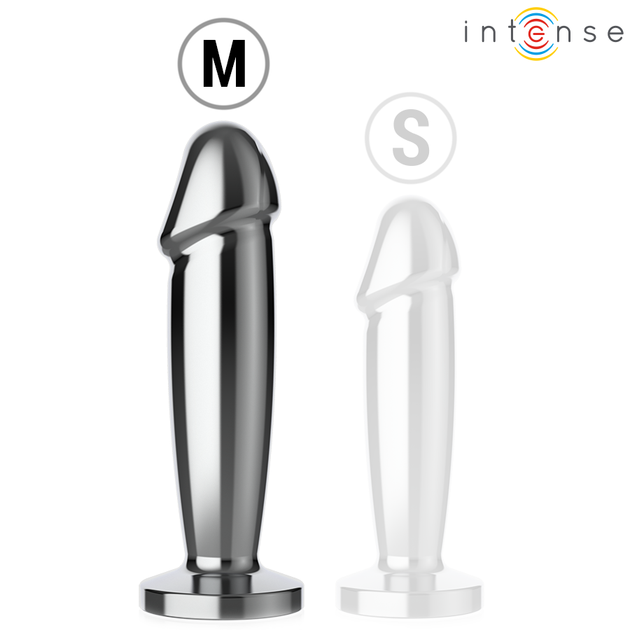 Intense - Plug Anal 10 Vibraciones Metal En Forma De Dildo Con Control Remoto M 6 Intense - Plug Anal 10 Vibraciones Metal En Forma De Dildo Con Control Remoto M - Imagen 6