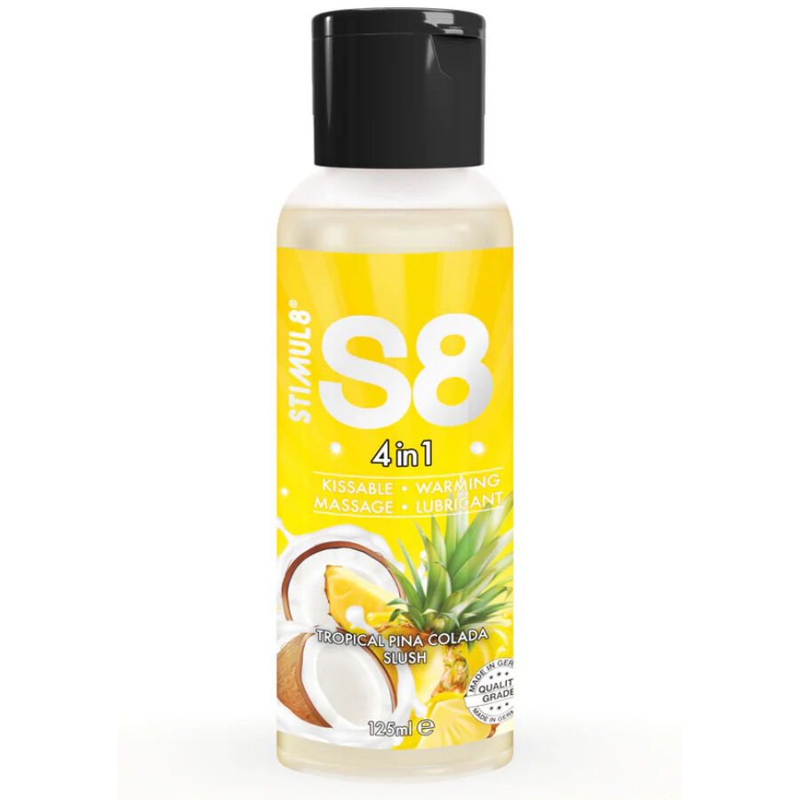 Stimul8 - S8 4 En 1 Lubricante Postre Piña Colada 125 Ml 1 Stimul8 - S8 4 En 1 Lubricante Postre Piña Colada 125 Ml