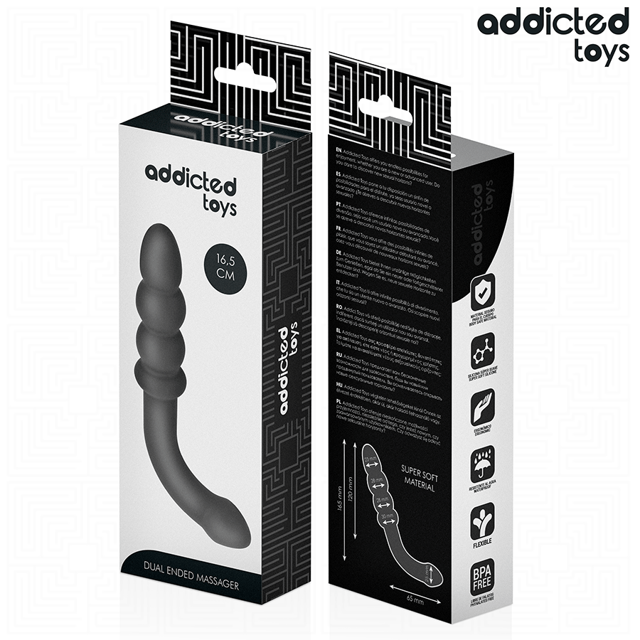 Addicted Toys - Masajeador Anal Doble Silicona 16,5 Cm 6 Addicted Toys - Masajeador Anal Doble Silicona 16,5 Cm - Imagen 6