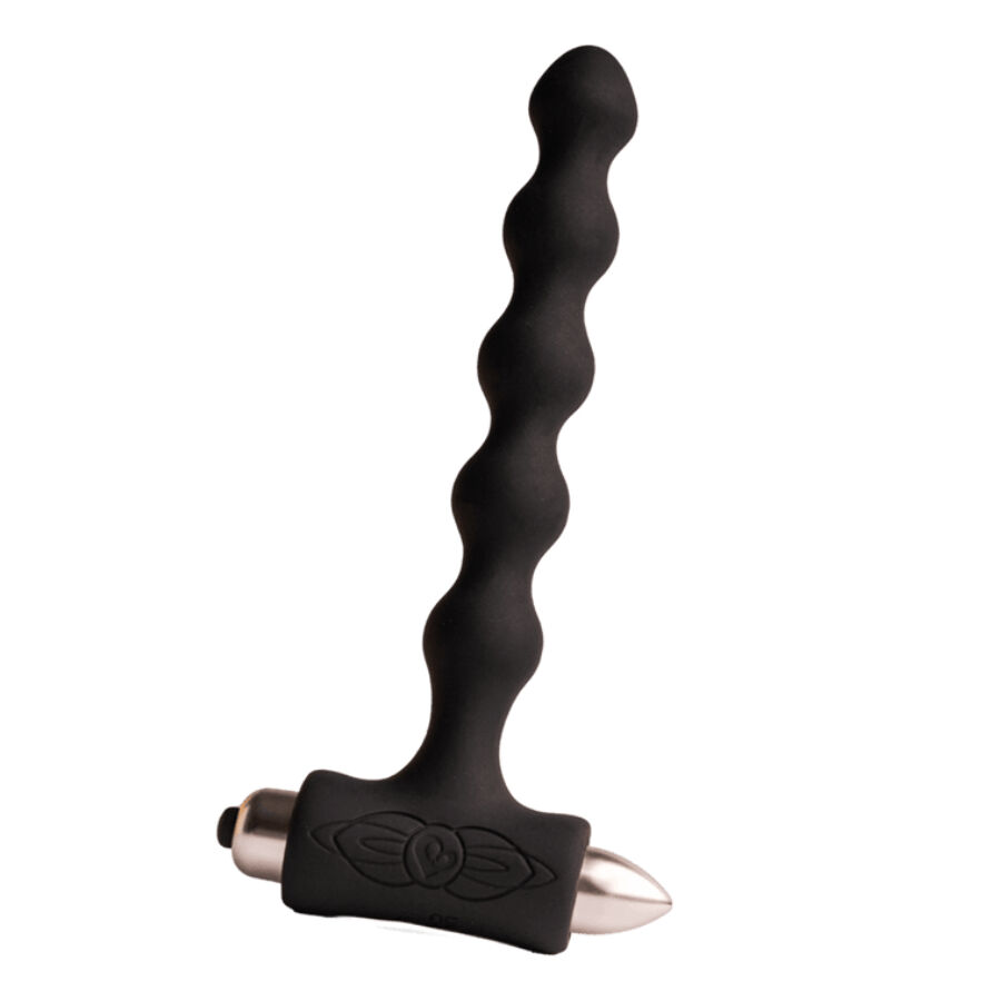 Rocks- Off - Petite Sensations Pearls Plug Anal Vibrador Negro 1 Rocks- Off - Petite Sensations Pearls Plug Anal Vibrador Negro