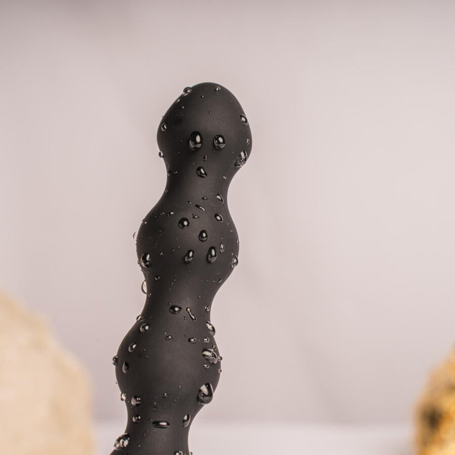 Rocks- Off - Petite Sensations Pearls Plug Anal Vibrador Negro 3 Rocks- Off - Petite Sensations Pearls Plug Anal Vibrador Negro - Imagen 3